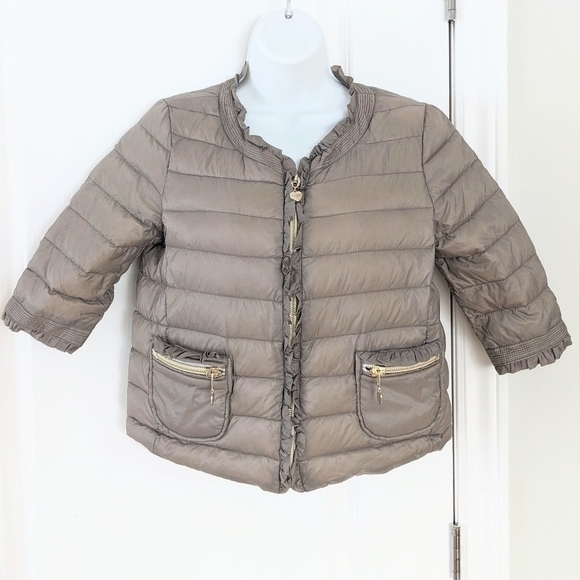 Luckylu Milano crop puffer jacket packable neutral tone Small @B5 - Picture 2 of 12